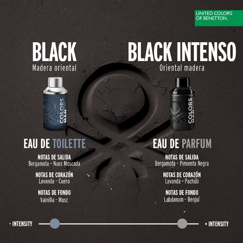 Benetton Colors Black Man Intenso Eau De Parfum 200ML - Farmacias Arrocha