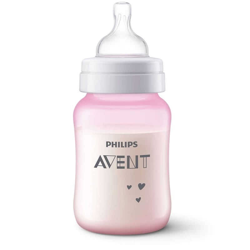 Avent Biberon Anticolico Decorado Rosado 9Oz - Farmacias Arrocha