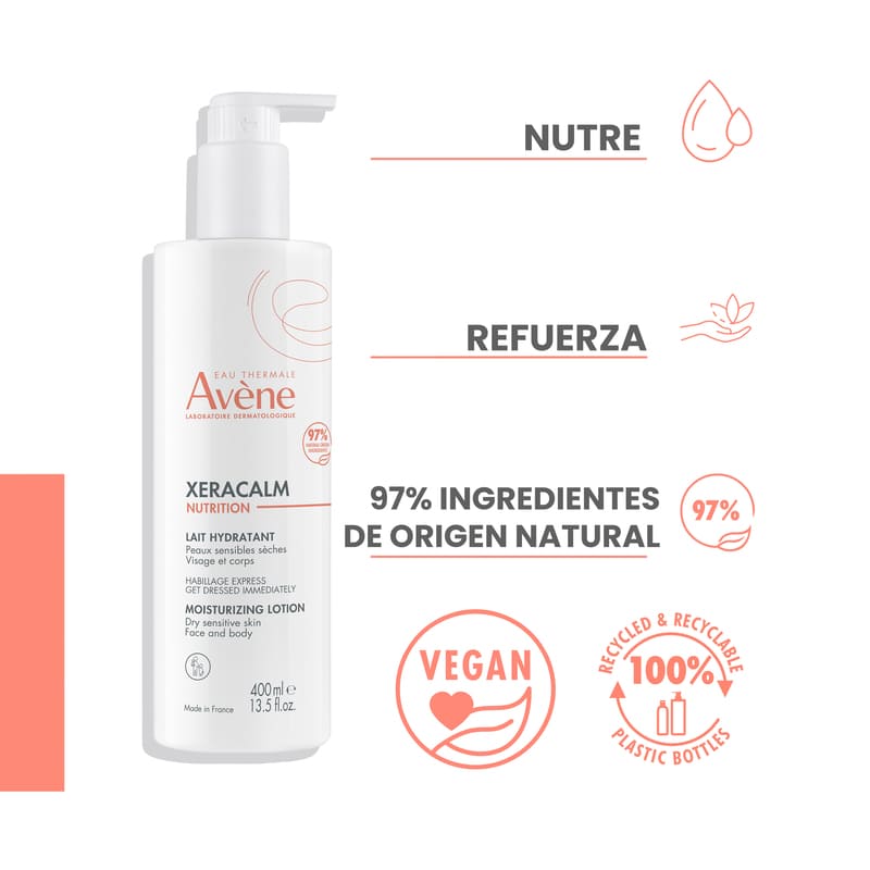 Avene Xeracalm Nutrition Leche 400Ml - Farmacias Arrocha