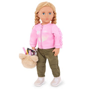 Set de Chaqueta y Mochila Rosa para Muñeca de 18” - Farmacias Arrocha