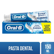 Pasta dental Anticaries con Flúor Oral - B extra Blancura con Bicarbonato 150 ml - Farmacias Arrocha