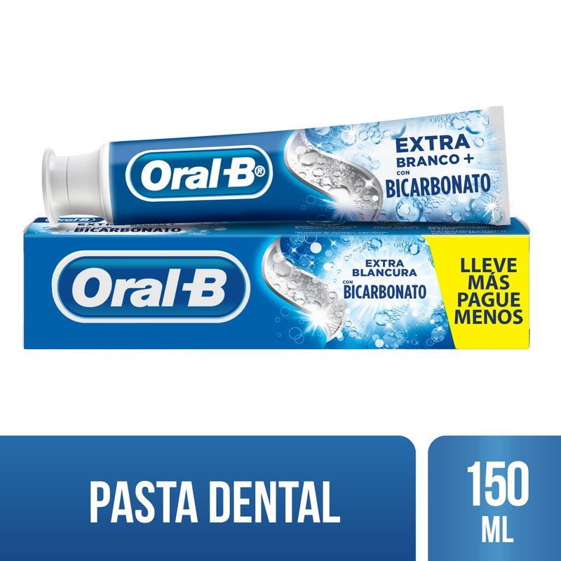 Pasta dental Anticaries con Flúor Oral - B extra Blancura con Bicarbonato 150 ml - Farmacias Arrocha
