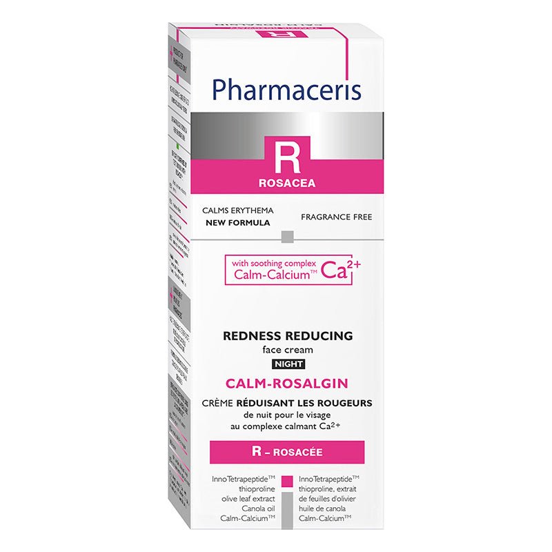 Pharmaceris R Calm - Rosalgin Crema de noche antirojeces con complejo Ca2+ 30 ml - Farmacias Arrocha