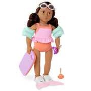 Aletas de Sirena – Set de Natación para Muñeca de 18” - Farmacias Arrocha