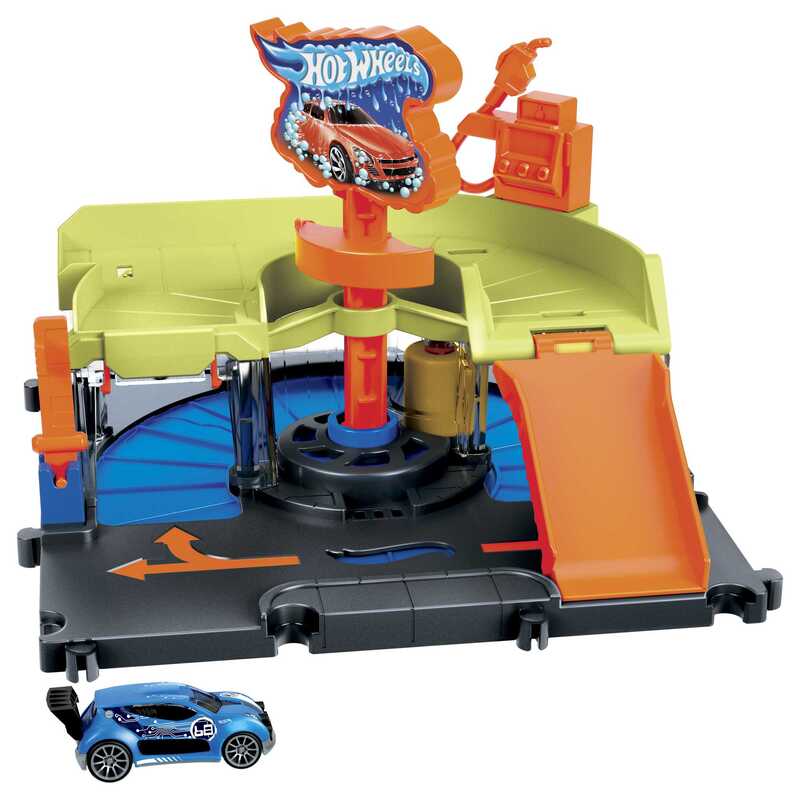 Hot Wheels City Pista De Juguete Autolavado De La Ciudad - Farmacias Arrocha