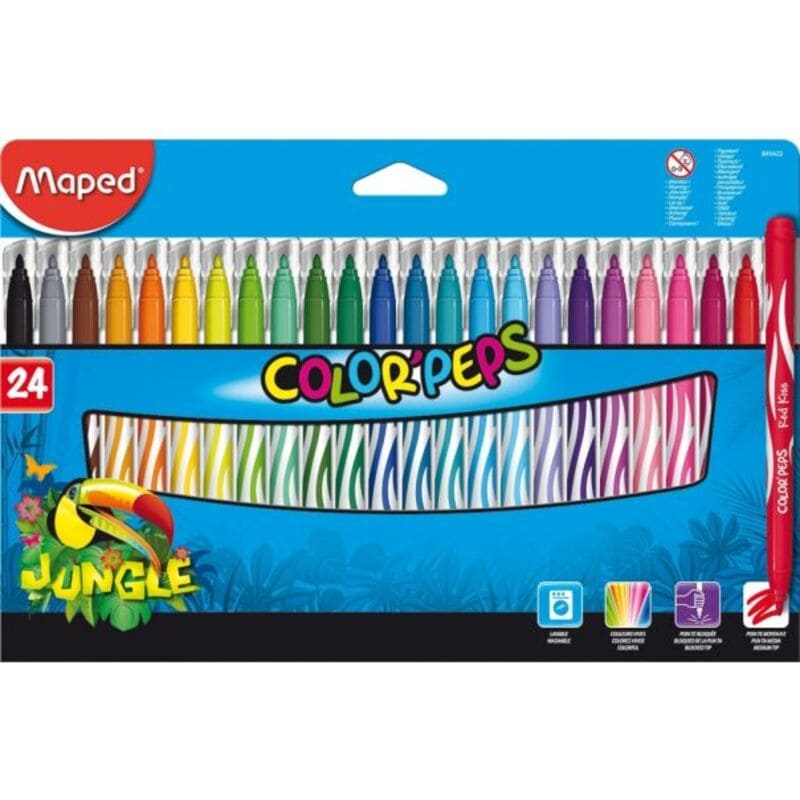 Maped Marcador Jungle 24Und+Labels - Farmacias Arrocha