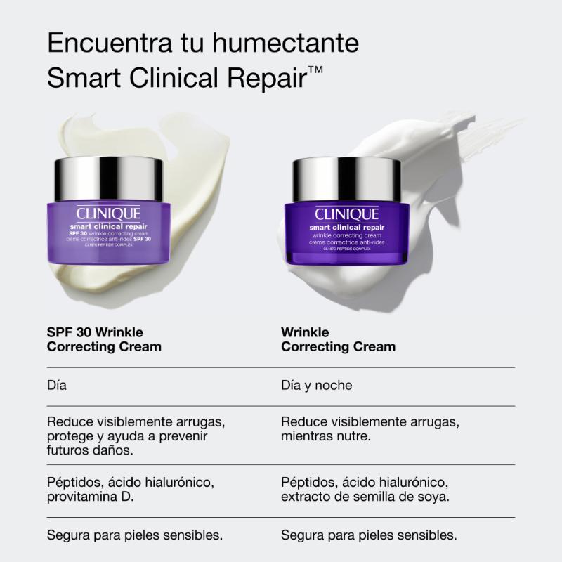 Clinique Crema Humectante Smart Clinical Repair™ Antiarrugas Spf 30 50 Ml - Farmacias Arrocha