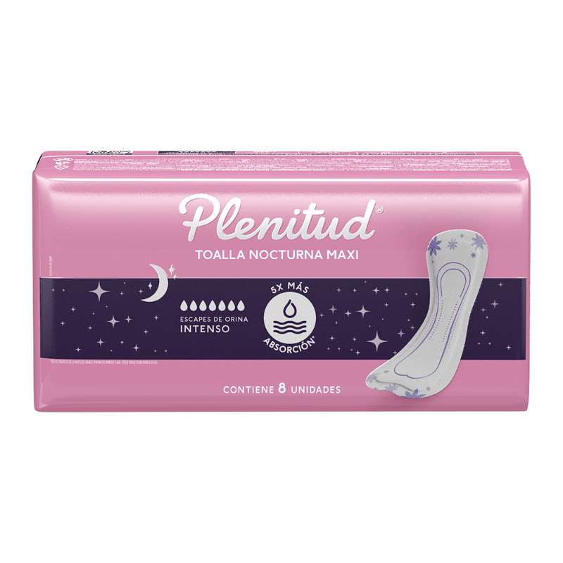 Toallas para Incontinencia Nocturna Plenitud Femme 8U - Farmacias Arrocha