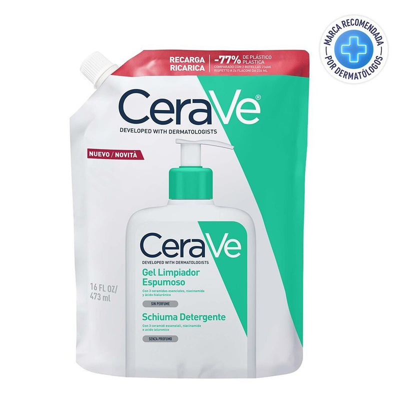 Refill Gel Limpiador Espumoso CeraVe 473ml - Farmacias Arrocha
