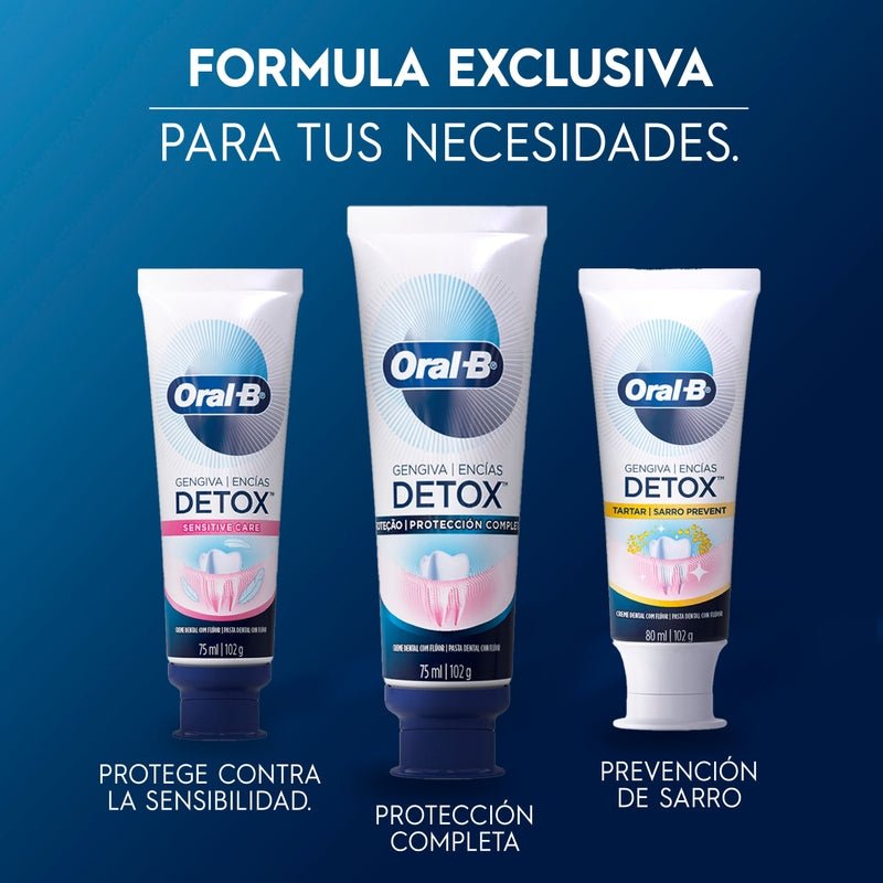 Pasta de dientes Oral - B Encías detox Protección Completa Microespuma con Flúor 75 ml - Farmacias Arrocha