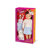 Mindy & Pepper – Muñeca de 18” con Gatito de Peluche - Farmacias Arrocha