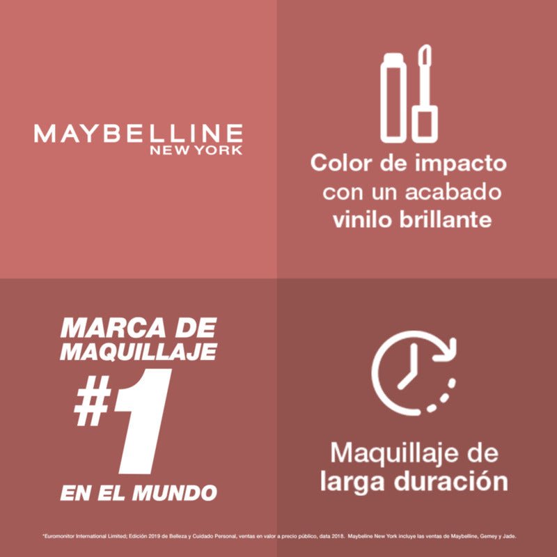 Labial Líquido Maybelline Ny Vinyl Ink Nudes - Farmacias Arrocha