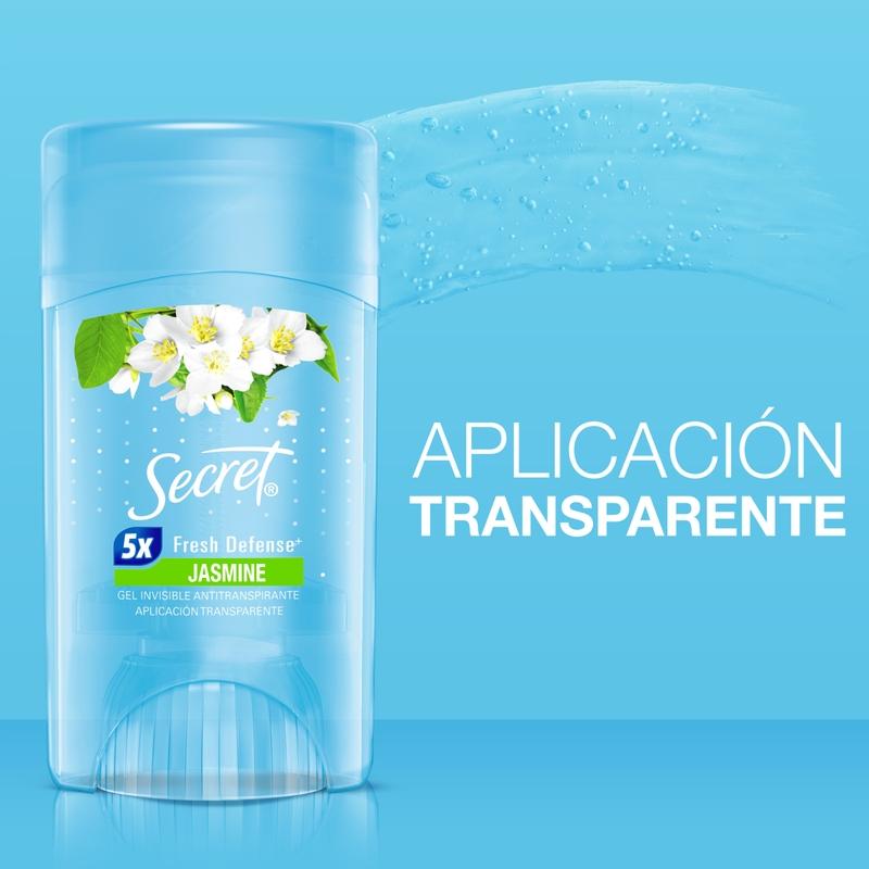 Gel Invisible Antitranspirante Secret Jasmine 45 g - Farmacias Arrocha