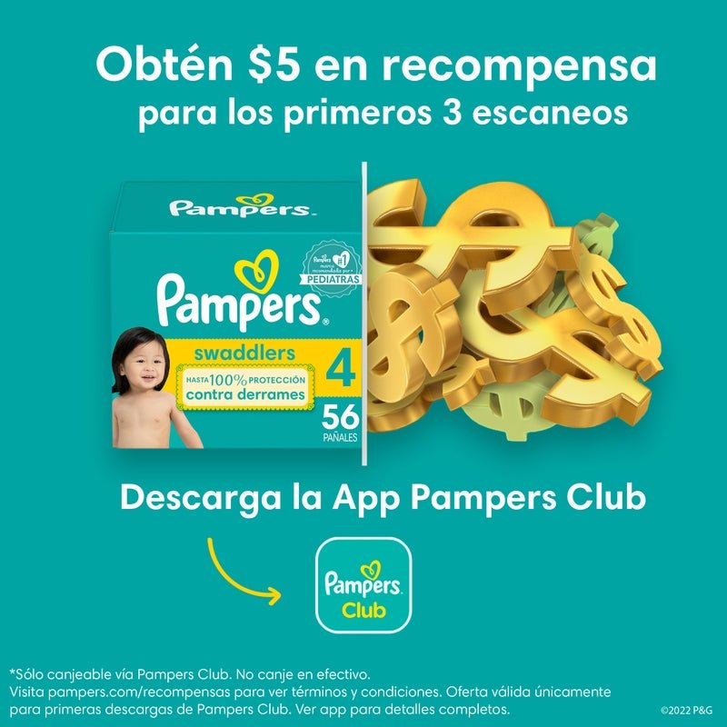 Pañales Pampers Swaddlers Talla 5, 88 unidades - Farmacias Arrocha