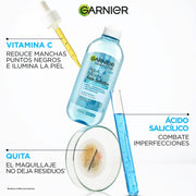 Agua Micelar Anti Imperfecciones Express Aclara tratamiento concentrado (Ácido Salicílico + Vitamina C) 400ml - Farmacias Arrocha