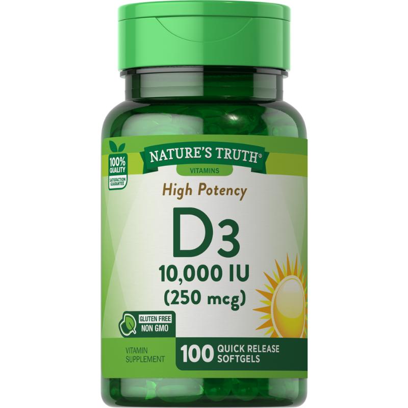 Nature'S Truth D3 10000 250 Mcg 100 Cap - Farmacias Arrocha