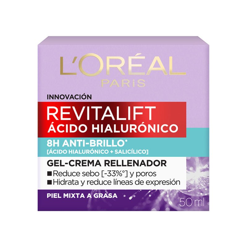 L'Oreal Gel Crema Anti - Brillo Acido Hialuronico - Farmacias Arrocha
