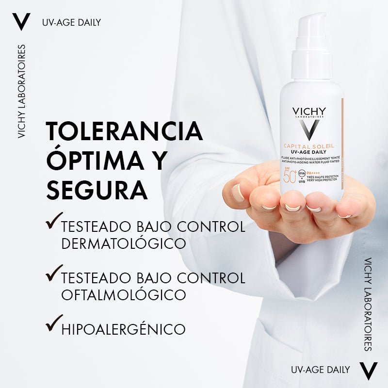 Vichy Capital Soleil Uv Age Protector Solar Anti Edad Con Color Spf50+ 40Ml - Farmacias Arrocha