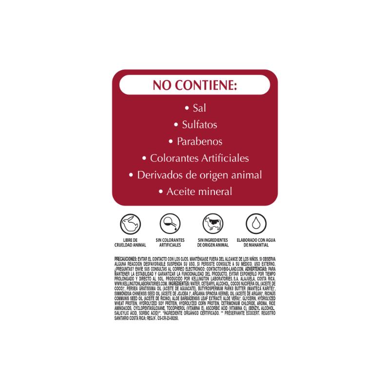 Bioland Acondicionador Brillo Intenso Aceite Coco 400Ml - Farmacias Arrocha