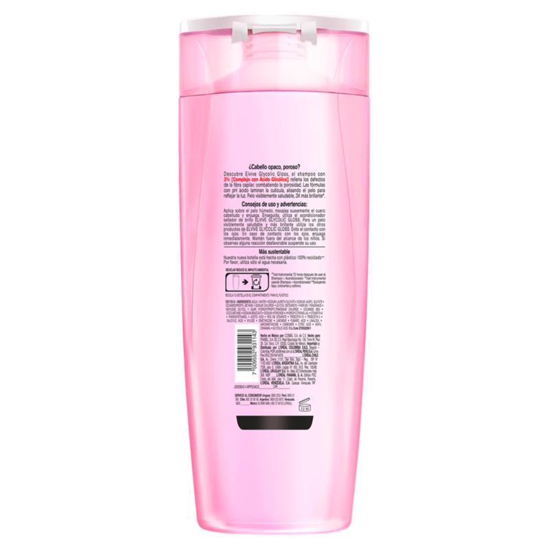 Shampoo L'Oreal Paris Elvive Glycolic Gloss 370 Ml - Farmacias Arrocha