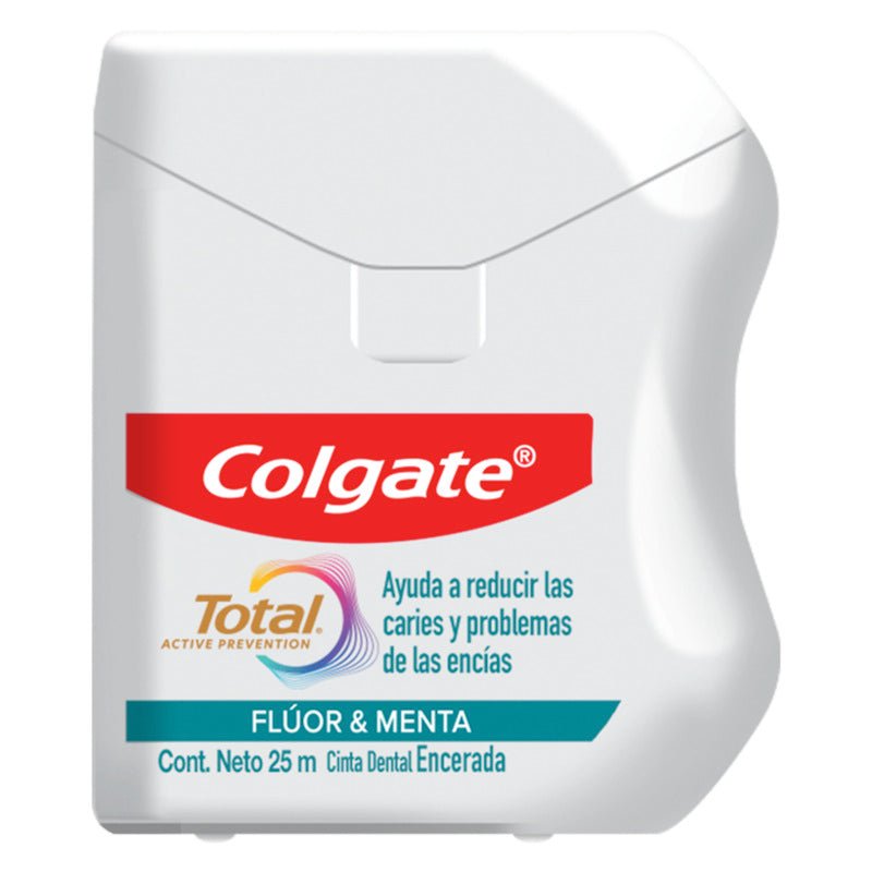 Hilo Dental Colgate Total 12 Menta y Flúor 25 mts - Farmacias Arrocha