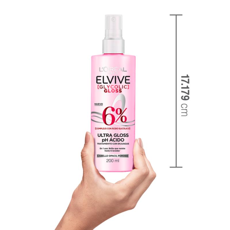 Acidifier L'Oreal Paris Elvive Glycolic Gloss 200 Ml - Farmacias Arrocha