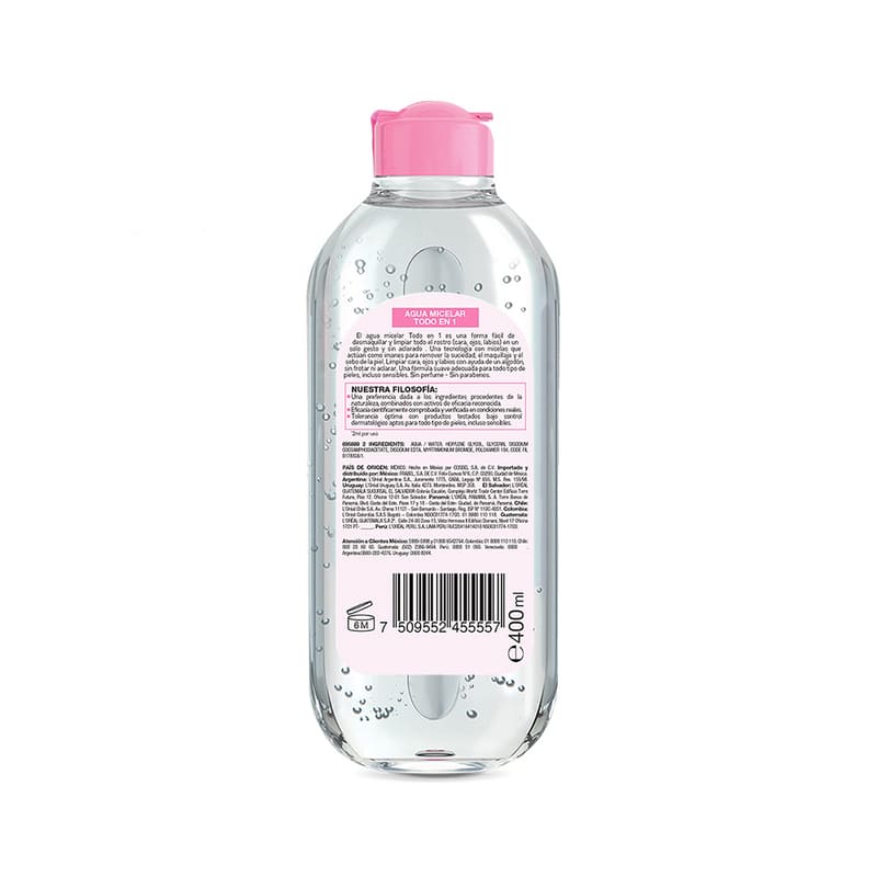 Agua Micelar Garnier Todo En 1 400 Ml - Farmacias Arrocha