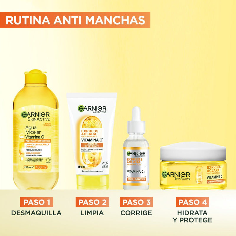 Garnier Express Aclara Crema Antimanchas Vitamina C 50 ml - Farmacias Arrocha
