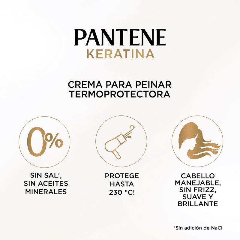 Crema Para Peinar Pantene Pro - v Miracles Keratina Repara Y Protege Termoprotectora 300 ml - Farmacias Arrocha