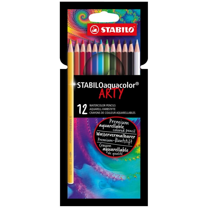 Stabilo AquaColor Arty Lapices De Colores Water Color 12Pzas - Farmacias Arrocha