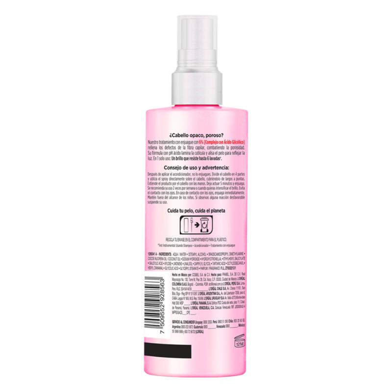 Acidifier L'Oreal Paris Elvive Glycolic Gloss 200 Ml - Farmacias Arrocha