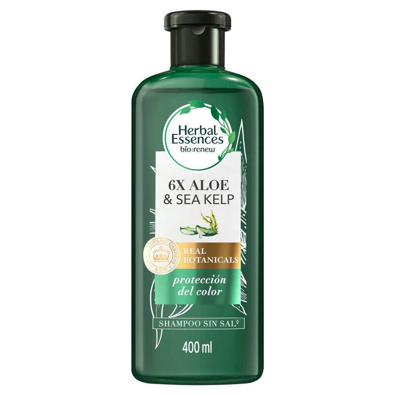 Shampoo Herbal Essences Bio:renew 6x Aloe & Sea Kelp Protección Del Color 400 ml - Farmacias Arrocha