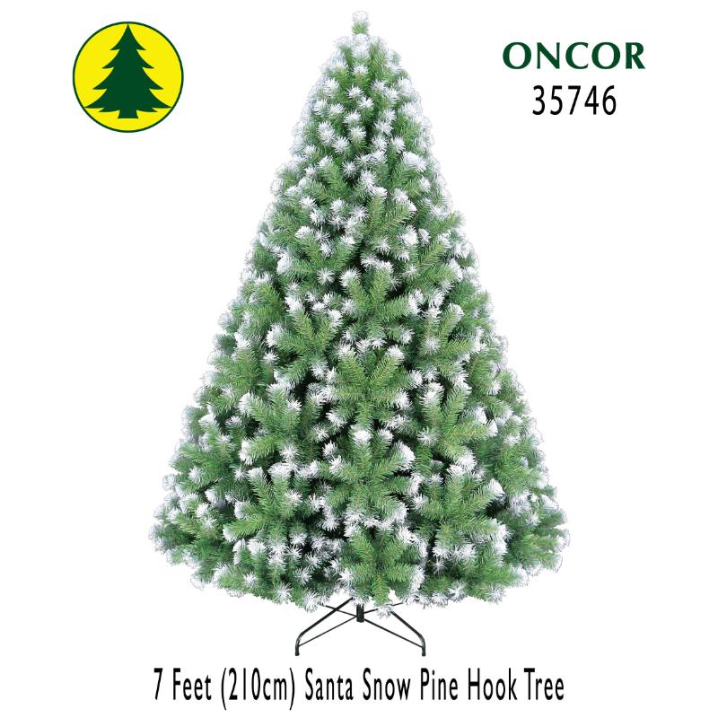 Oncor Pino de 7' Modelo Santa Snow Pine Tree - Farmacias Arrocha