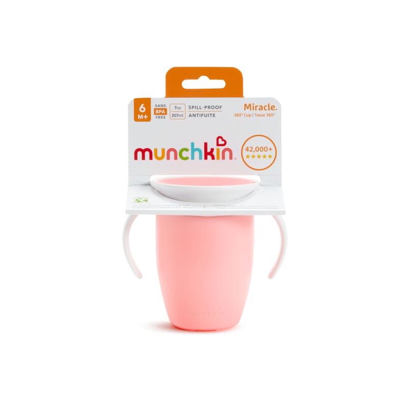 Munchkin Vaso 360 - 7 Oz. Con Asas Y Tapa - Farmacias Arrocha
