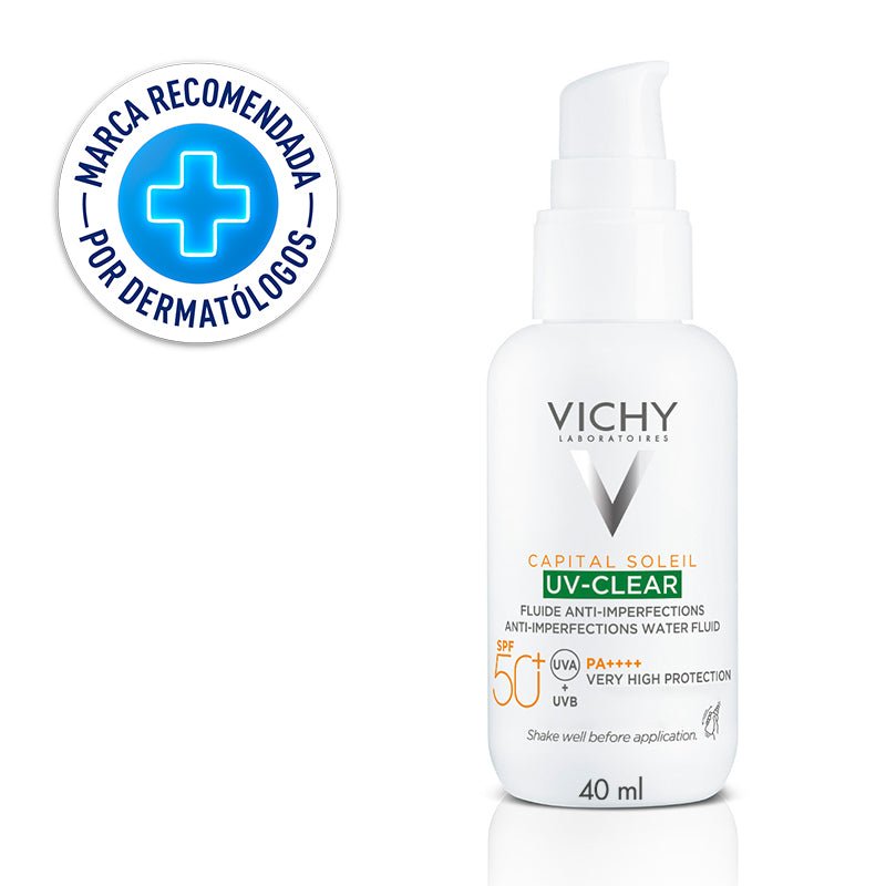 Vichy Capital Soleil UV Clear SPF 50+ Protector Solar 40ml - Farmacias Arrocha