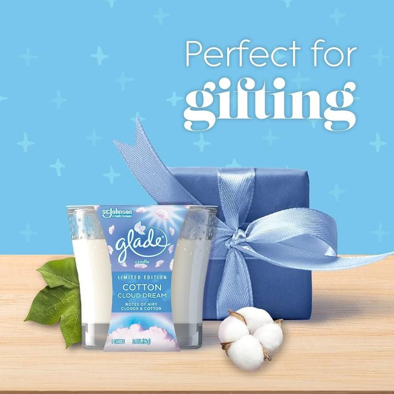 Glade 1 Wick Candle 3.48Oz Cotton - Farmacias Arrocha