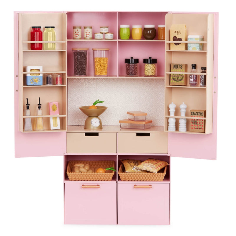 Despensa Rosa – Set de Cocina de 51 Piezas para Muñeca de 18” - Farmacias Arrocha