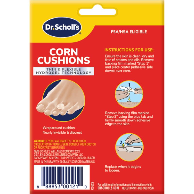 Dr. Scholl'S Hydrogel Corn Cushion 6Ct - Farmacias Arrocha