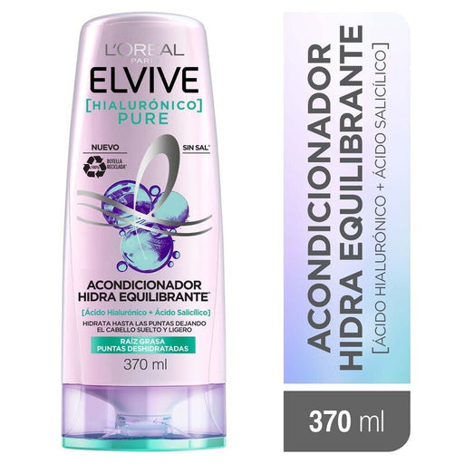 L'Oreal ElVive Acondicionador Hidra Hialurónico Pure 370Ml - Farmacias Arrocha