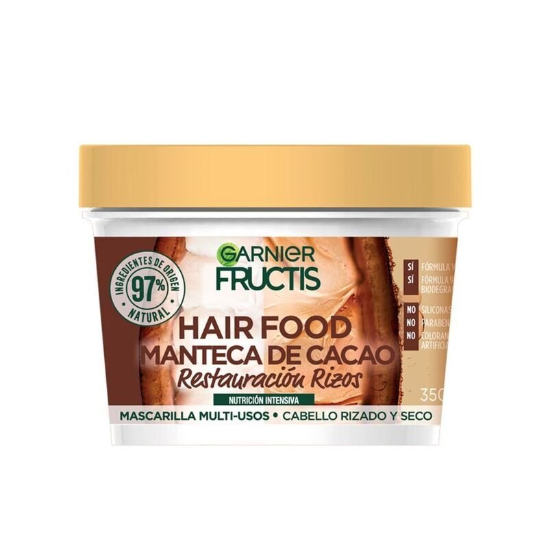 Garnier Mascarilla De Reparación De Rizos Hair Food Manteca De Cacao 350Ml - Farmacias Arrocha