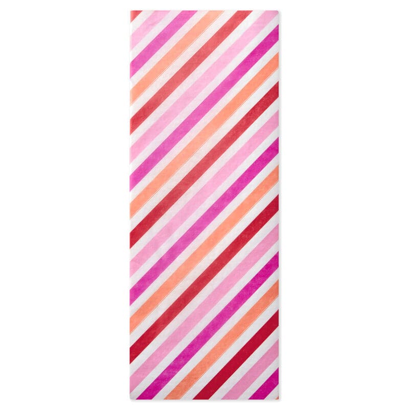 Hallmark Papel Tissue Rayas Diagonales Rosa/Naranja 4U - Farmacias Arrocha