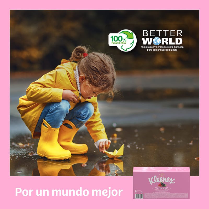 Pañuelos Faciales Kleenex Aromas Frutos Rojos 80U - Farmacias Arrocha