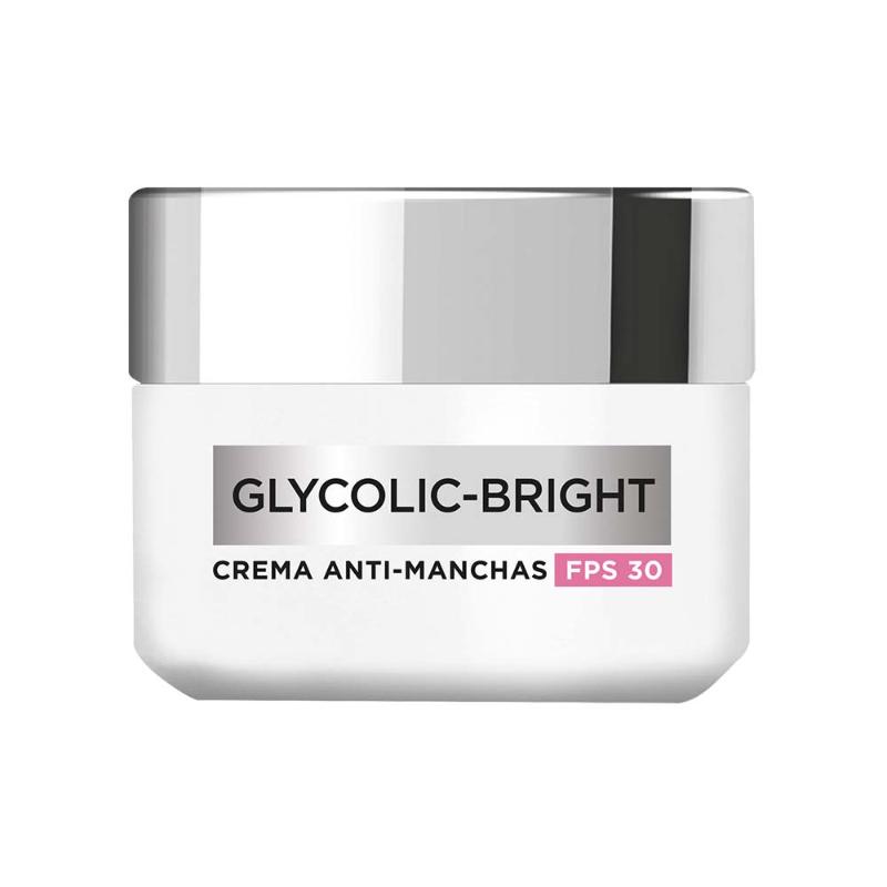 Crema Hidratante Facial Día L'Oréal Paris Glycolic Bright Antimanchas Ácido Glicólico y Niacinamida 50 ml - Farmacias Arrocha