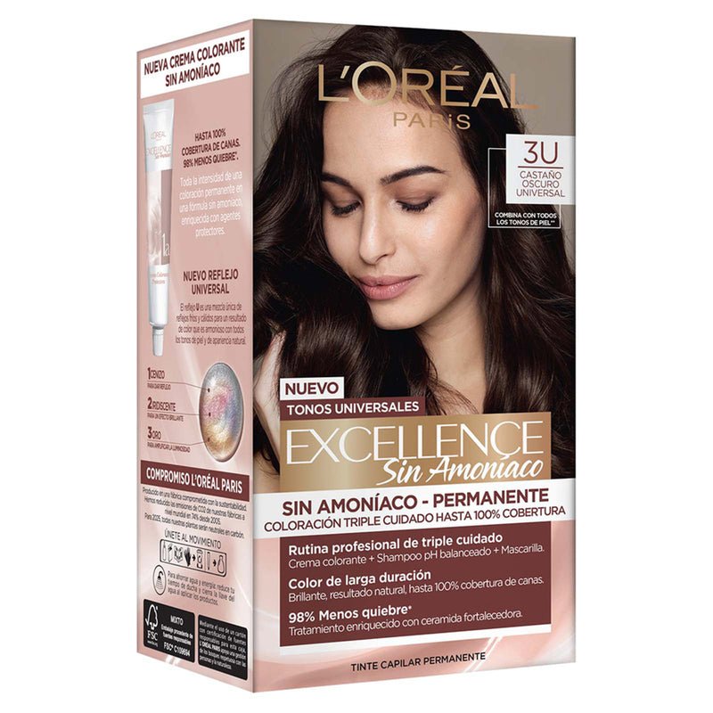 L'Oreal Tintura Permanente Excellence Sin Amoniaco - Farmacias Arrocha