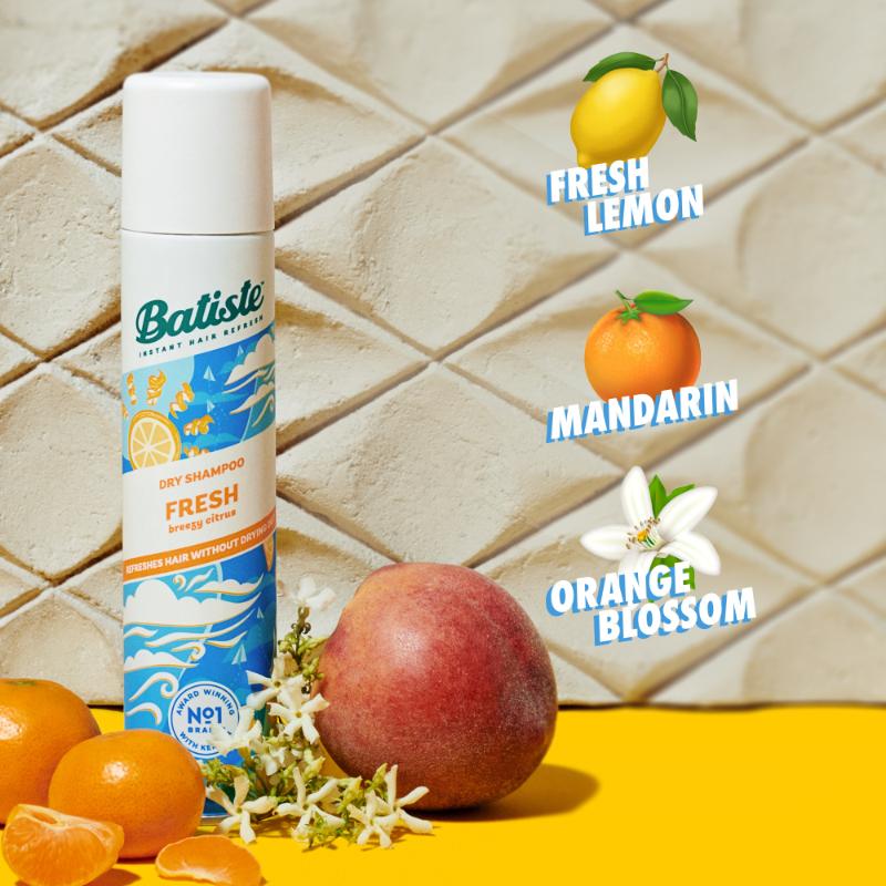 Batiste Shampoo Seco Fresh Breezy Citrus 200Ml - Farmacias Arrocha