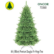 Oncor Pino de 6' Modelo Douglas Fir Premium Hinge - Farmacias Arrocha