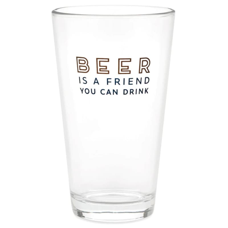 Hallmark Vaso De Vidrio Beer Is a Friend 16Oz - Farmacias Arrocha