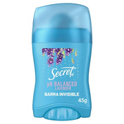 Barra Invisible Antitranspirante Secret Ph Balanced Lavender 45 g - Farmacias Arrocha