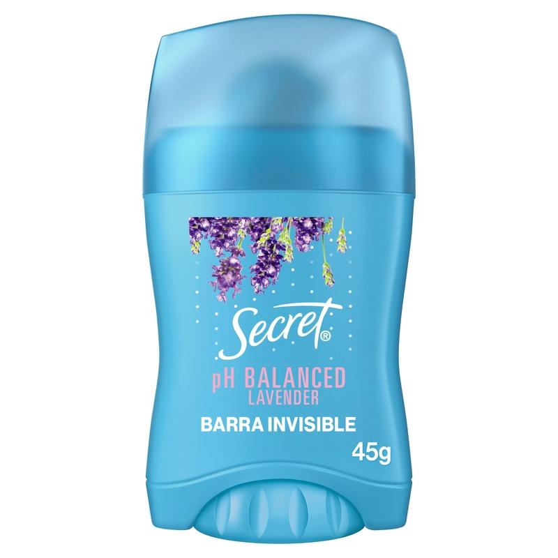 Barra Invisible Antitranspirante Secret Ph Balanced Lavender 45 g - Farmacias Arrocha
