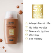 Isdin Fotoprotector Fusion Water Color Spf50 50Ml - Protector Solar Facial Con Color - Farmacias Arrocha